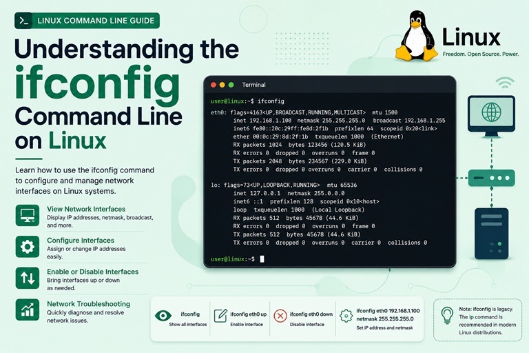 ifconfig Command in Linux (2026 Guide): Examples, Installation, and ...