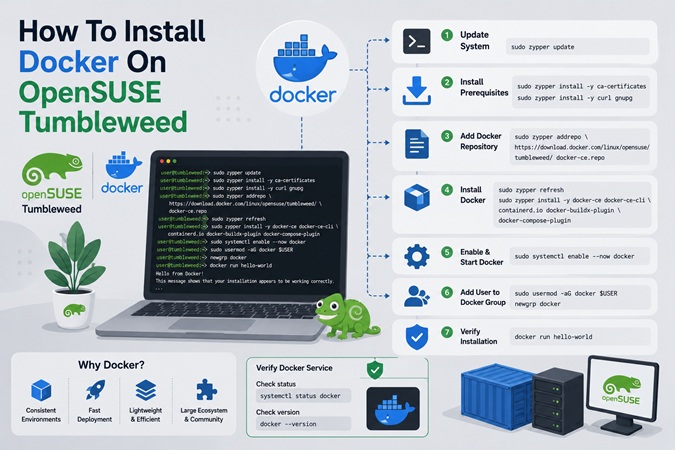 How To Install Docker On OpenSUSE Tumbleweed