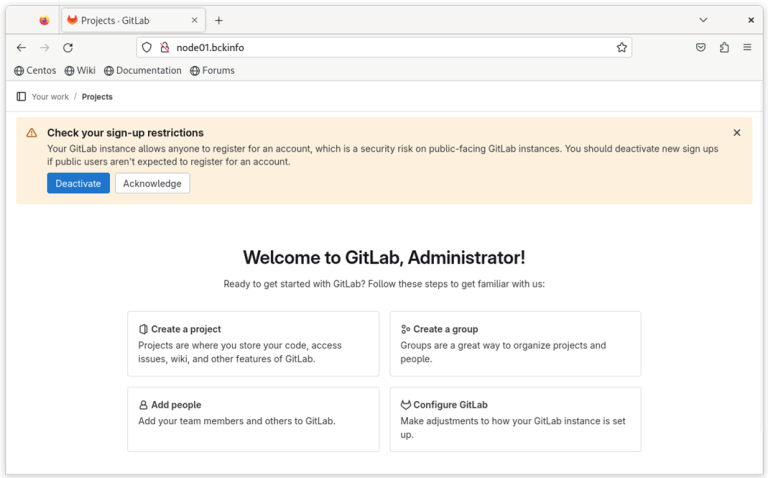 Gitlab Installation How to Install GitLab CE (Community Edition): on CentOS Stream 9: A ...