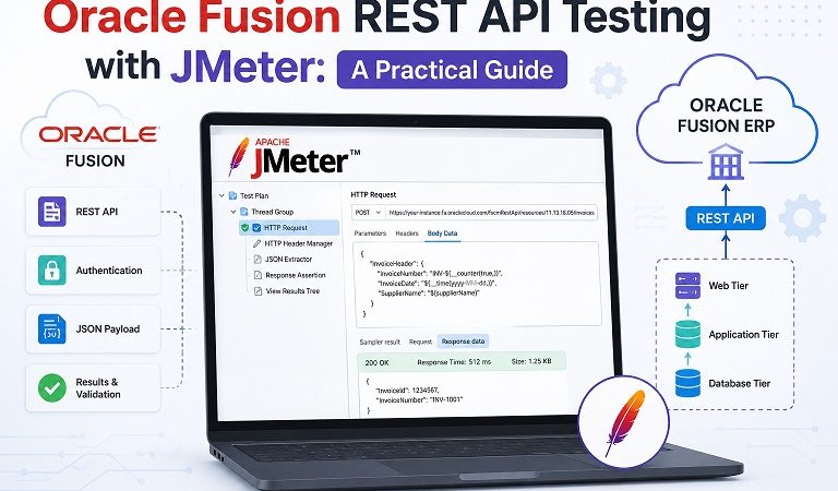 Rest API Jmeter for testing Oralce Fusion