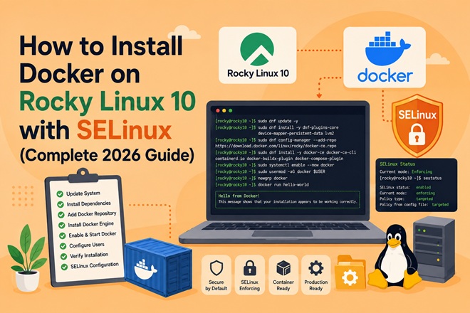 install docker rocky linux 10