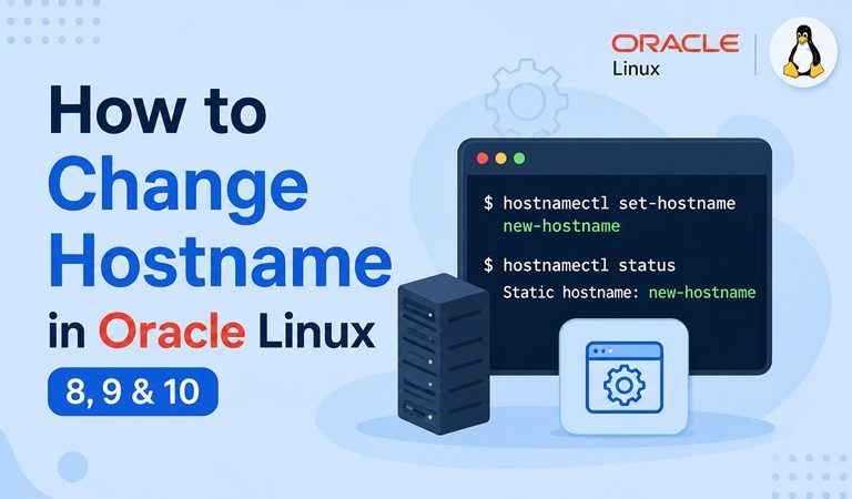 how to change hostname on oracle linux