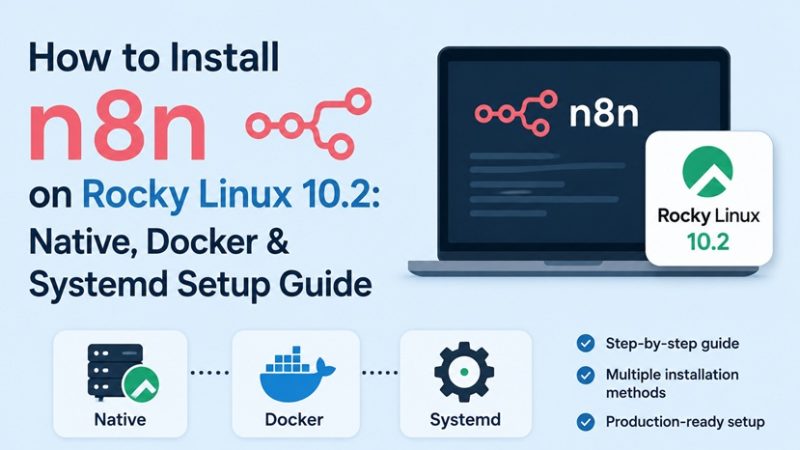 install n8n on rocky linux 10 - how to