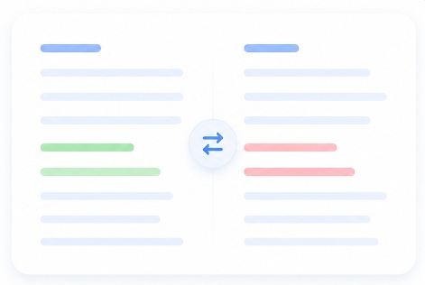 Free online compare two text files and find differences using diff, git, PowerShell.
